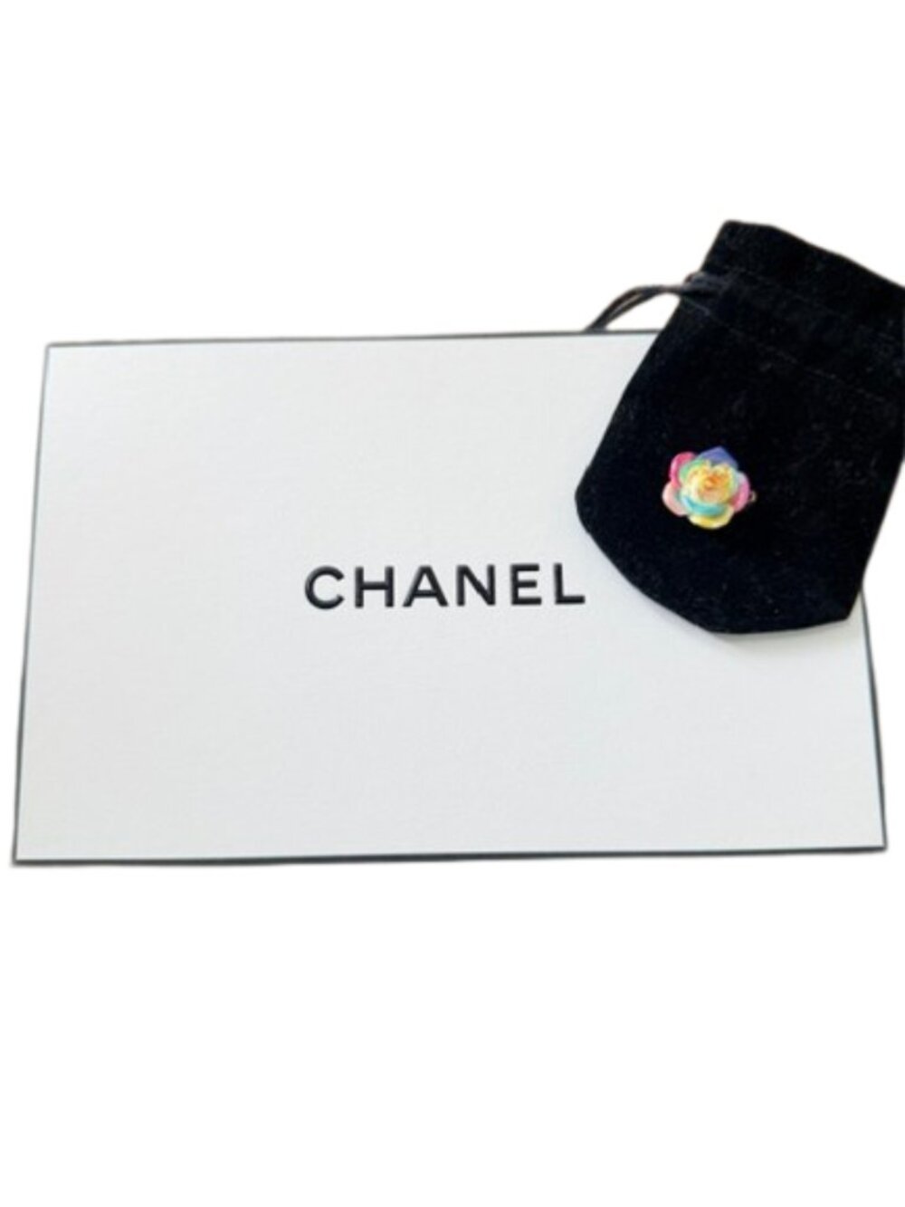 CHANEL Box & Camellia Charm/Pendant
